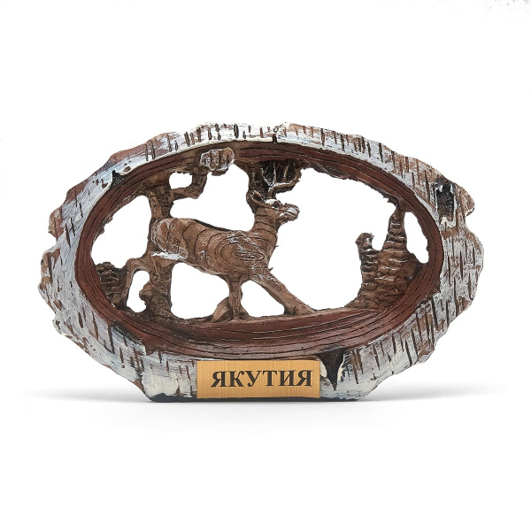 Сувенир "Олень северный в лесу"